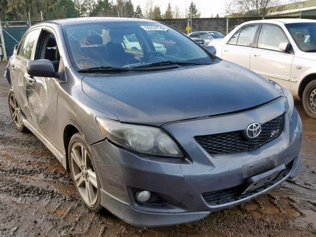 1NXBE4EE4AZ221130 - 2010 TOYOTA COROLLA XR CHARCOAL photo 1