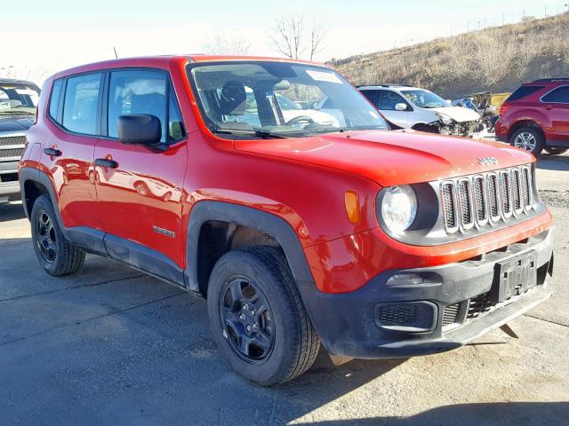 ZACCJBAW6GPD52741 - 2016 JEEP RENEGADE S RED photo 1