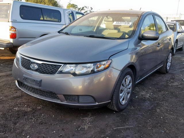 KNAFU4A25B5377836 - 2011 KIA FORTE EX SILVER photo 2