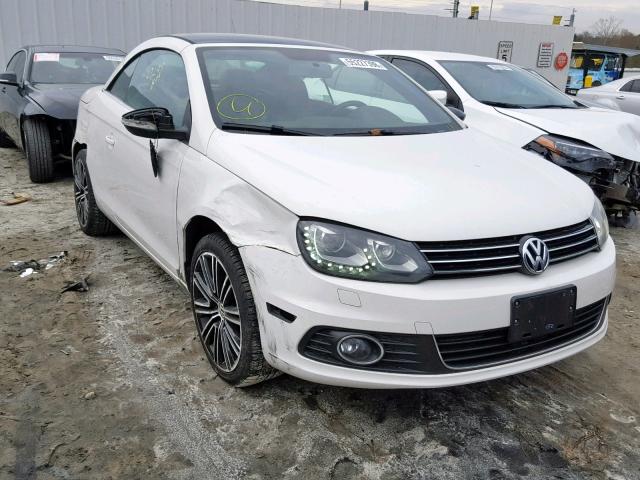 WVWBW8AH5DV004452 - 2013 VOLKSWAGEN EOS KOMFOR WHITE photo 1