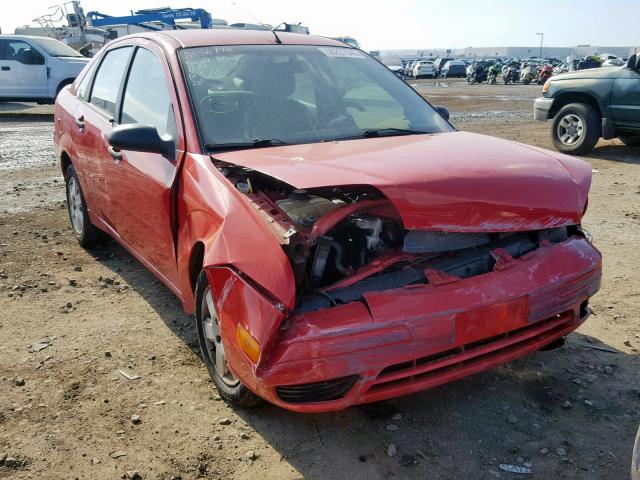 1FAFP34N97W106151 - 2007 FORD FOCUS ZX4 RED photo 1