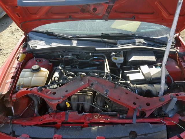 1FAFP34N97W106151 - 2007 FORD FOCUS ZX4 RED photo 7