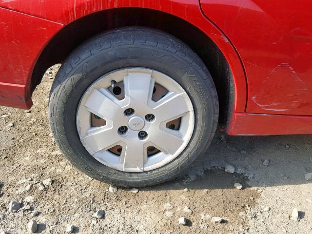 1FAFP34N97W106151 - 2007 FORD FOCUS ZX4 RED photo 9