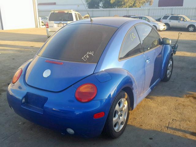 3VWCK21C63M443960 - 2003 VOLKSWAGEN NEW BEETLE BLUE photo 4