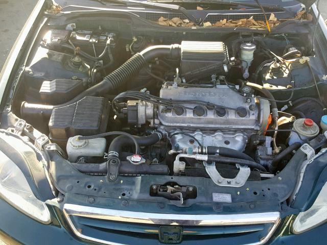 2HGEJ6614YH534018 - 2000 HONDA CIVIC BASE GREEN photo 7