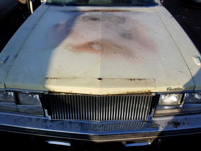 6S69R6Q511385 - 1976 CADILLAC SEVILLE YELLOW photo 7