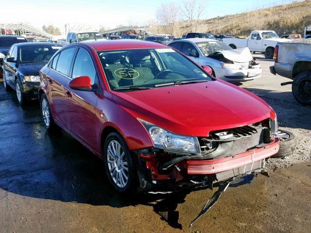 1G1PJ5SB6D7246208 - 2013 CHEVROLET CRUZE ECO RED photo 1