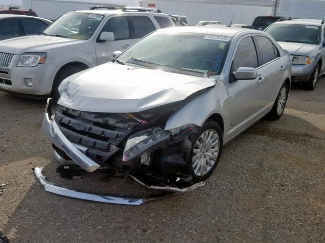 3FADP0L39AR267843 - 2010 FORD FUSION HYB SILVER photo 2