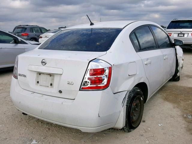 3N1AB61E77L615222 - 2007 NISSAN SENTRA 2.0 WHITE photo 4