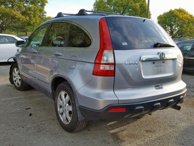 JHLRE38708C044332 - 2008 HONDA CR-V EXL SILVER photo 3