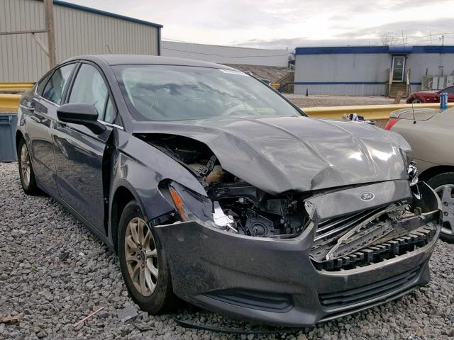 1FA6P0G71F5130749 - 2015 FORD FUSION S CHARCOAL photo 1