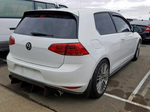 3VWYT7AU9GM020093 - 2016 VOLKSWAGEN GTI S/SE WHITE photo 4