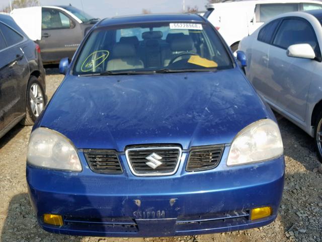 KL5JJ52Z04K940292 - 2004 SUZUKI FORENZA LX BLUE photo 9