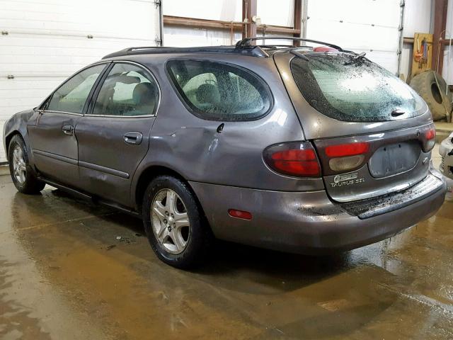 1FAFP59S62G150668 - 2002 FORD TAURUS SEL GRAY photo 3