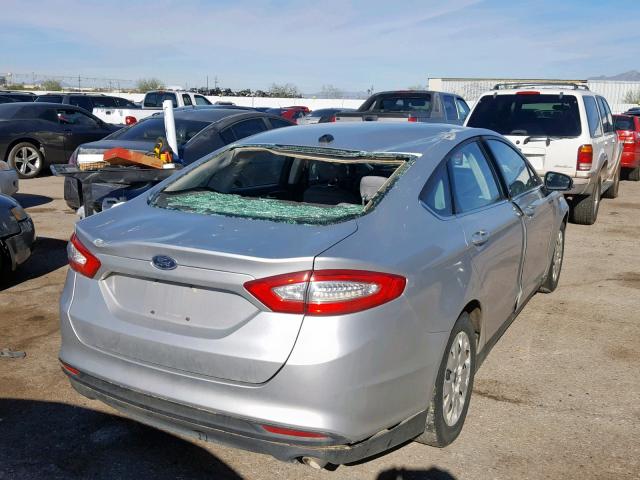 1FA6P0G79E5372915 - 2014 FORD FUSION S SILVER photo 4