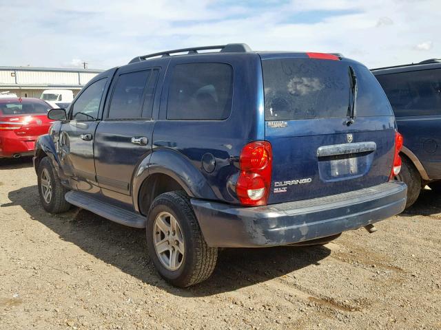 1D4HD48K16F119026 - 2006 DODGE DURANGO SL BLUE photo 3