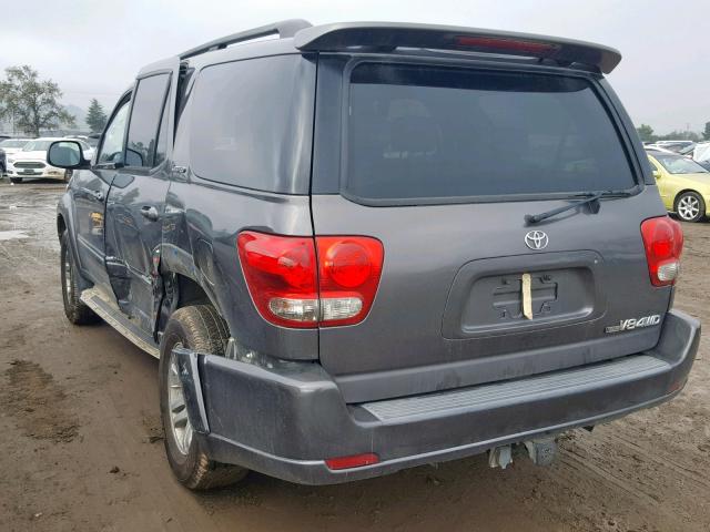 5TDBT48AX5S249799 - 2005 TOYOTA SEQUOIA LI GRAY photo 3