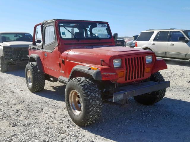 1J4FY19P8PP263874 - 1993 JEEP WRANGLER / RED photo 1