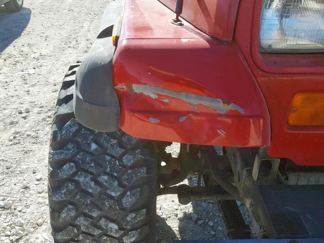 1J4FY19P8PP263874 - 1993 JEEP WRANGLER / RED photo 9