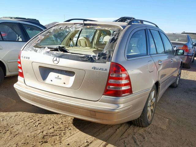 WDBRH81J25F583583 - 2005 MERCEDES-BENZ C 240 SPOR TAN photo 4