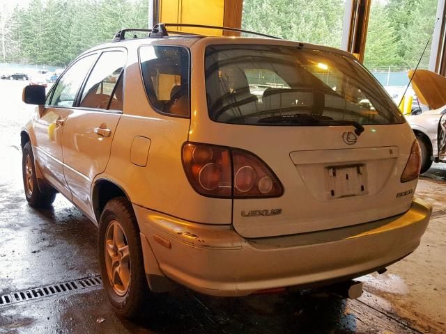 JT6HF10U2X0076377 - 1999 LEXUS RX 300 WHITE photo 3