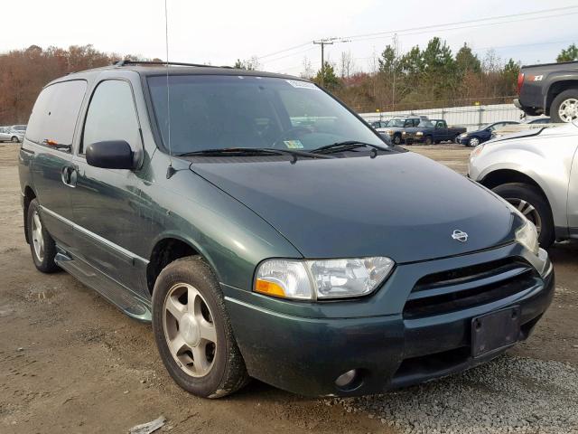 4N2ZN16T52D817019 - 2002 NISSAN QUEST SE GREEN photo 1