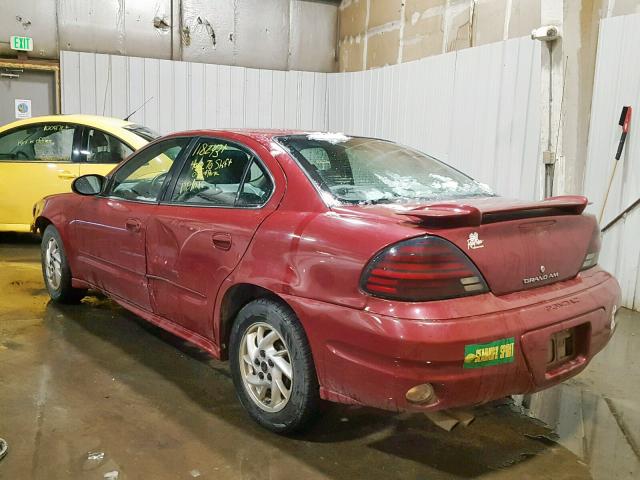 1G2NE52F54M584839 - 2004 PONTIAC GRAND AM S RED photo 3