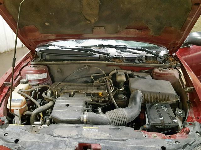 1G2NE52F54M584839 - 2004 PONTIAC GRAND AM S RED photo 7