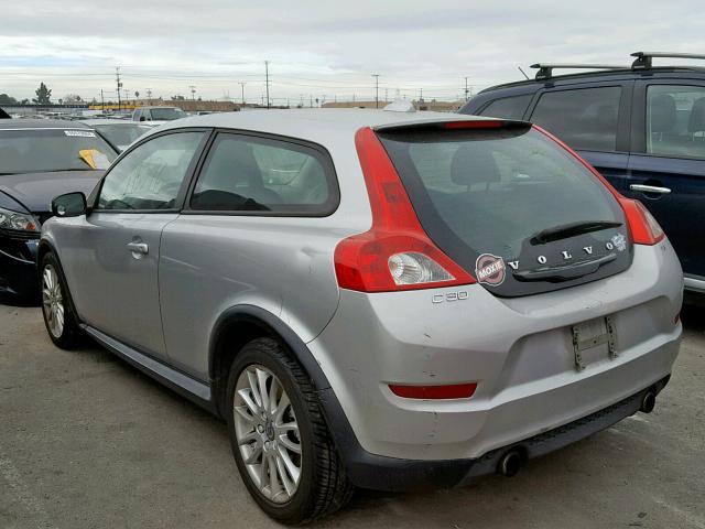 YV1672MK0B2197590 - 2011 VOLVO C30 T5 SILVER photo 3