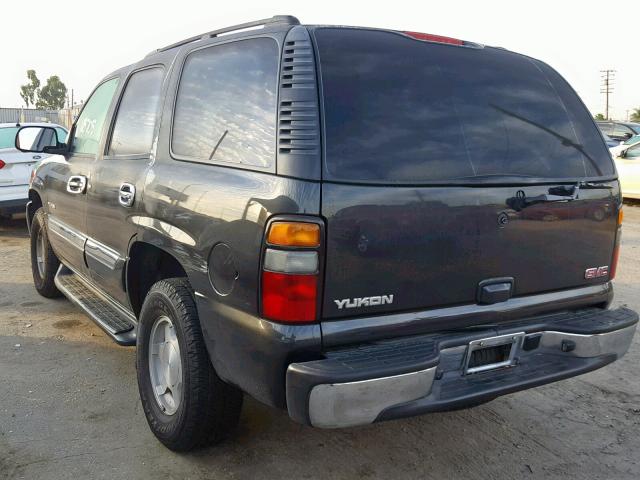 1GKEC13T64R256383 - 2004 GMC YUKON GRAY photo 3