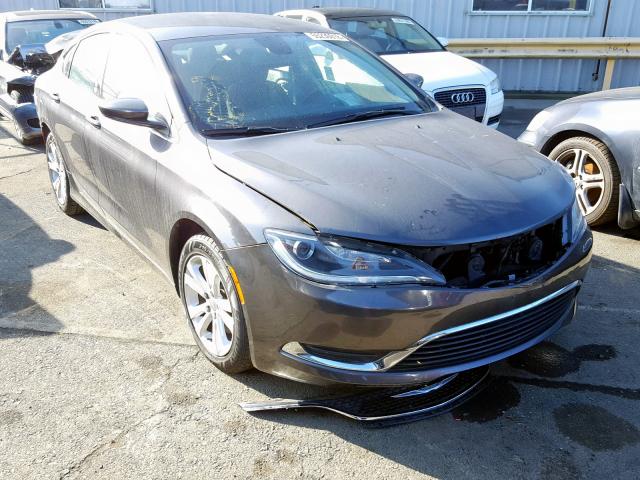 1C3CCCABXFN681788 - 2015 CHRYSLER 200 LIMITE GRAY photo 1