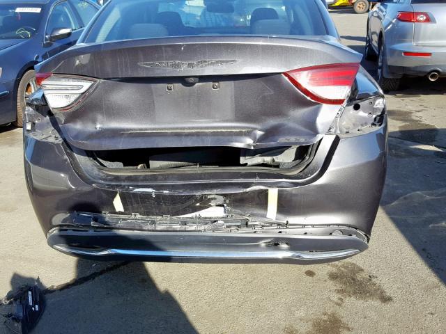 1C3CCCABXFN681788 - 2015 CHRYSLER 200 LIMITE GRAY photo 9