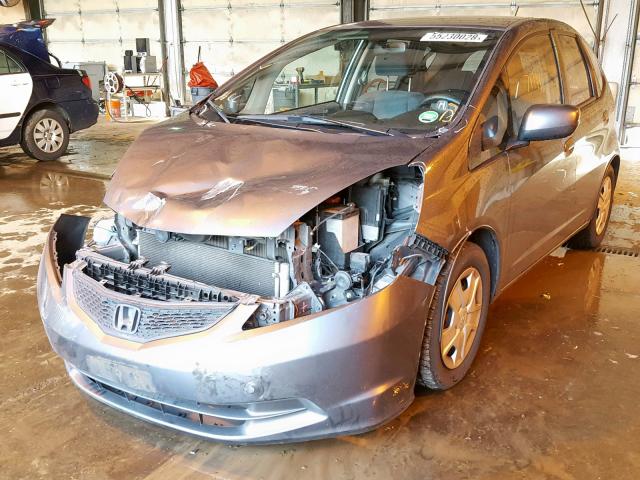 JHMGE8H39DC015371 - 2013 HONDA FIT GRAY photo 2