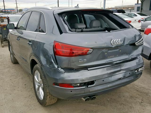 WA1HCCFSXHR001453 - 2017 AUDI Q3 PREMIUM GRAY photo 3