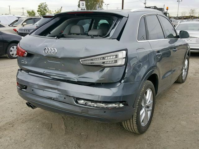 WA1HCCFSXHR001453 - 2017 AUDI Q3 PREMIUM GRAY photo 4