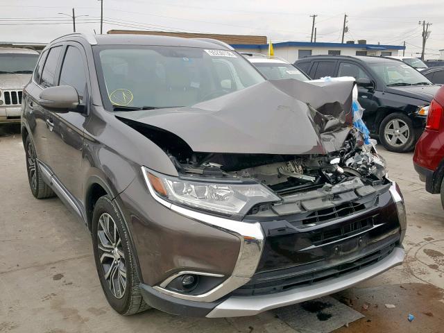 JA4JZ4AXXGZ019782 - 2016 MITSUBISHI OUTLANDER GRAY photo 1