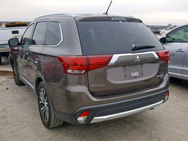 JA4JZ4AXXGZ019782 - 2016 MITSUBISHI OUTLANDER GRAY photo 3