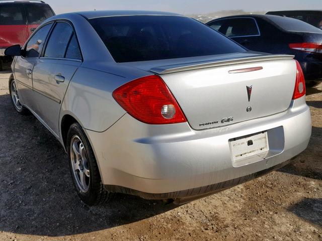 1G2ZF57B284153739 - 2008 PONTIAC G6 VALUE L SILVER photo 3