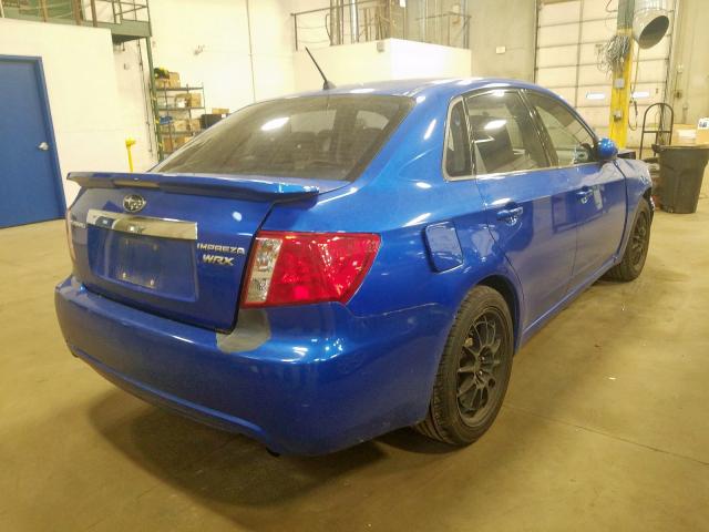 JF1GE74698G507687 - 2008 SUBARU IMPREZA WR BLUE photo 4