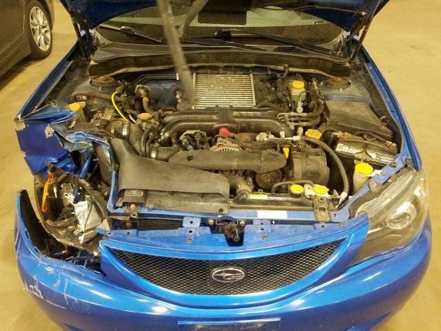 JF1GE74698G507687 - 2008 SUBARU IMPREZA WR BLUE photo 7