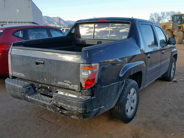 2HJYK16566H530866 - 2006 HONDA RIDGELINE BLACK photo 4