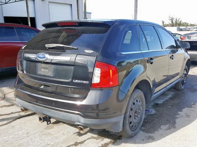 2FMDK3KC8BBB25961 - 2011 FORD EDGE LIMIT BLACK photo 4