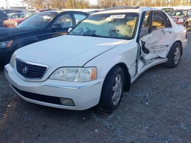 JH4KA96522C010316 - 2002 ACURA 3.5RL WHITE photo 2