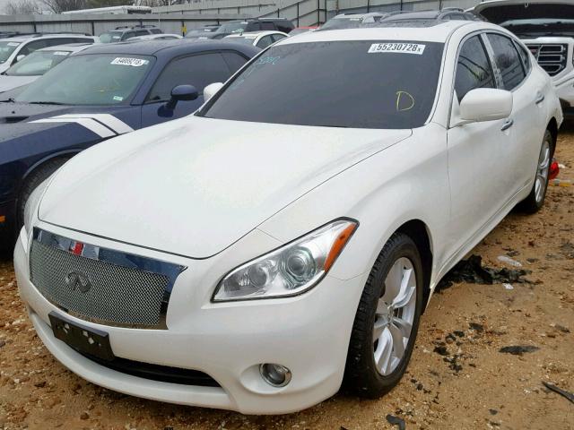 JN1BY1AR8BM374052 - 2011 INFINITI M37 X WHITE photo 2