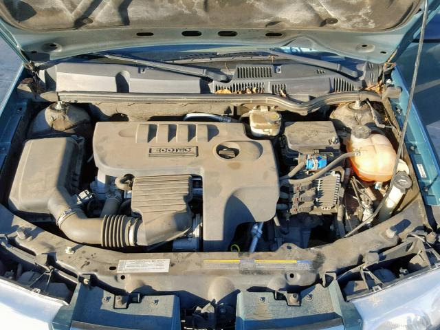 1G8AL55FX7Z182747 - 2007 SATURN ION LEVEL GREEN photo 7