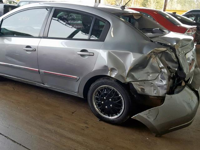 3N1AB6AP1AL724378 - 2010 NISSAN SENTRA 2.0 GRAY photo 9