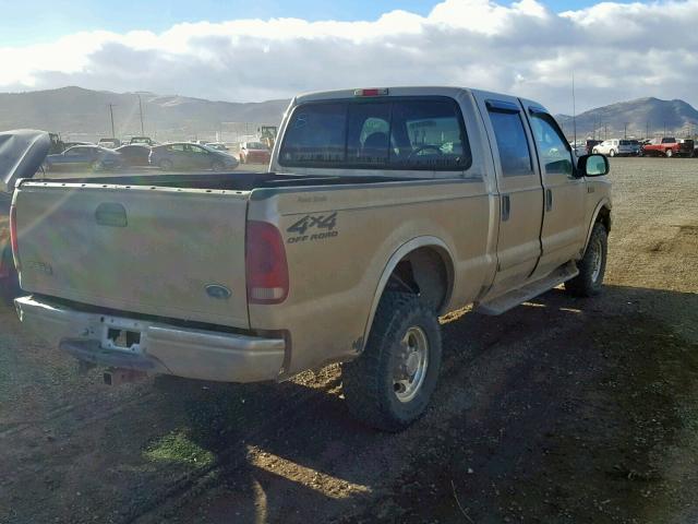 1FTSW31F51EA56760 - 2001 FORD F350 SRW S TAN photo 4