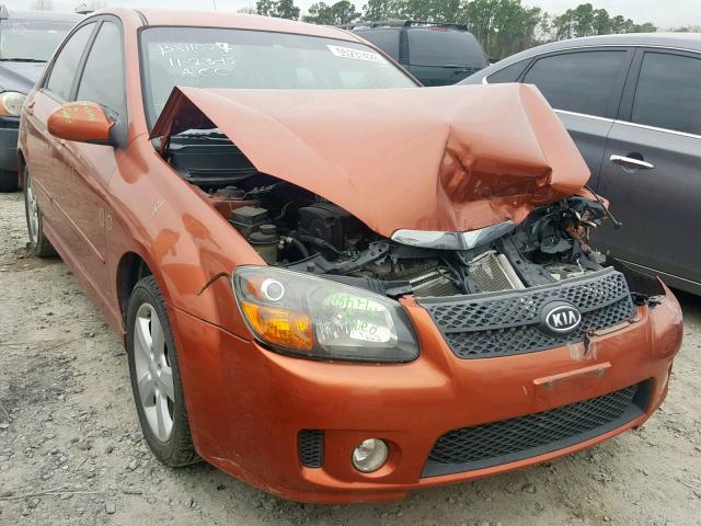 KNAFE221195026603 - 2009 KIA SPECTRA EX ORANGE photo 1