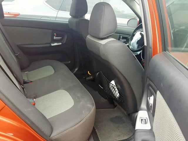 KNAFE221195026603 - 2009 KIA SPECTRA EX ORANGE photo 6