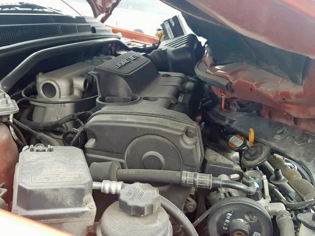 KNAFE221195026603 - 2009 KIA SPECTRA EX ORANGE photo 7